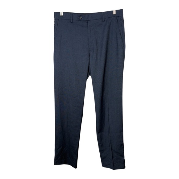 Michael Kors Mens Dress‎ Pants Slim Fit Stretch Navy Blue Business Casual 32x32 - Picture 1 of 7